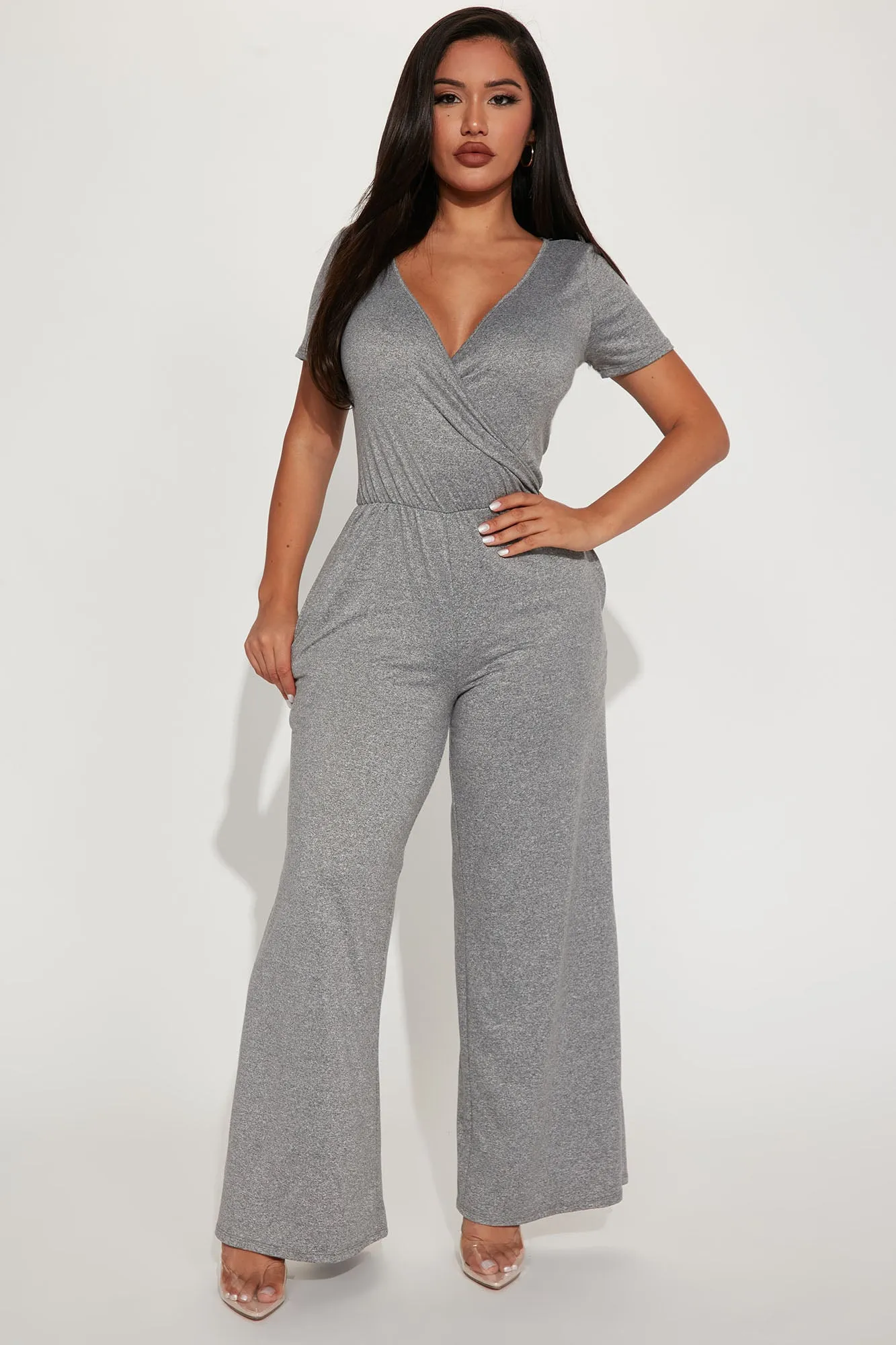 Abigail Jumpsuit - Heather Grey