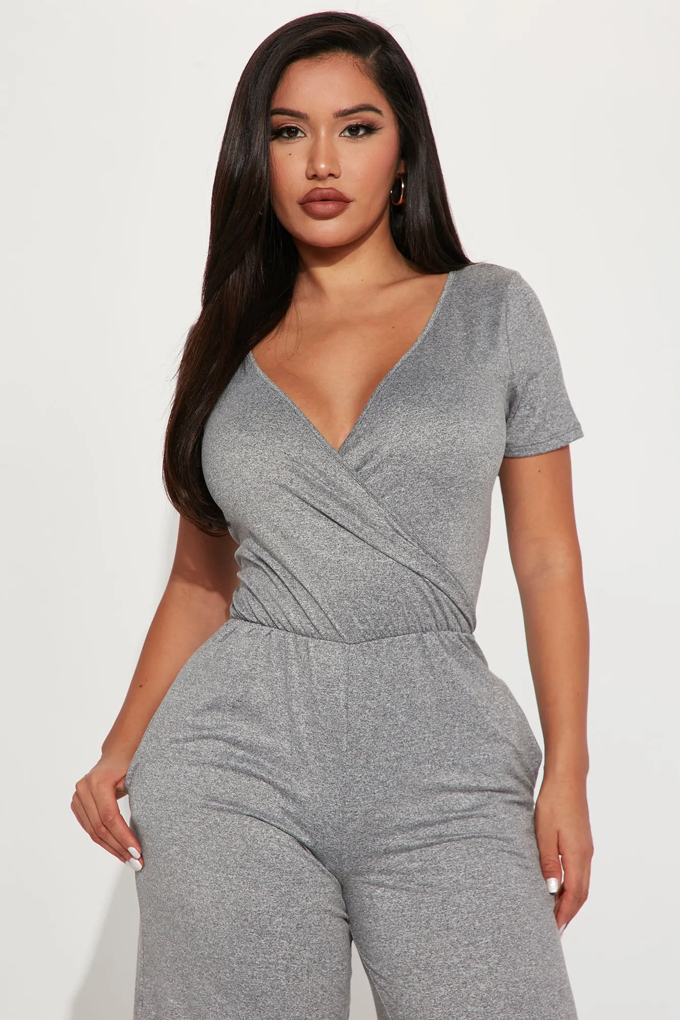 Abigail Jumpsuit - Heather Grey