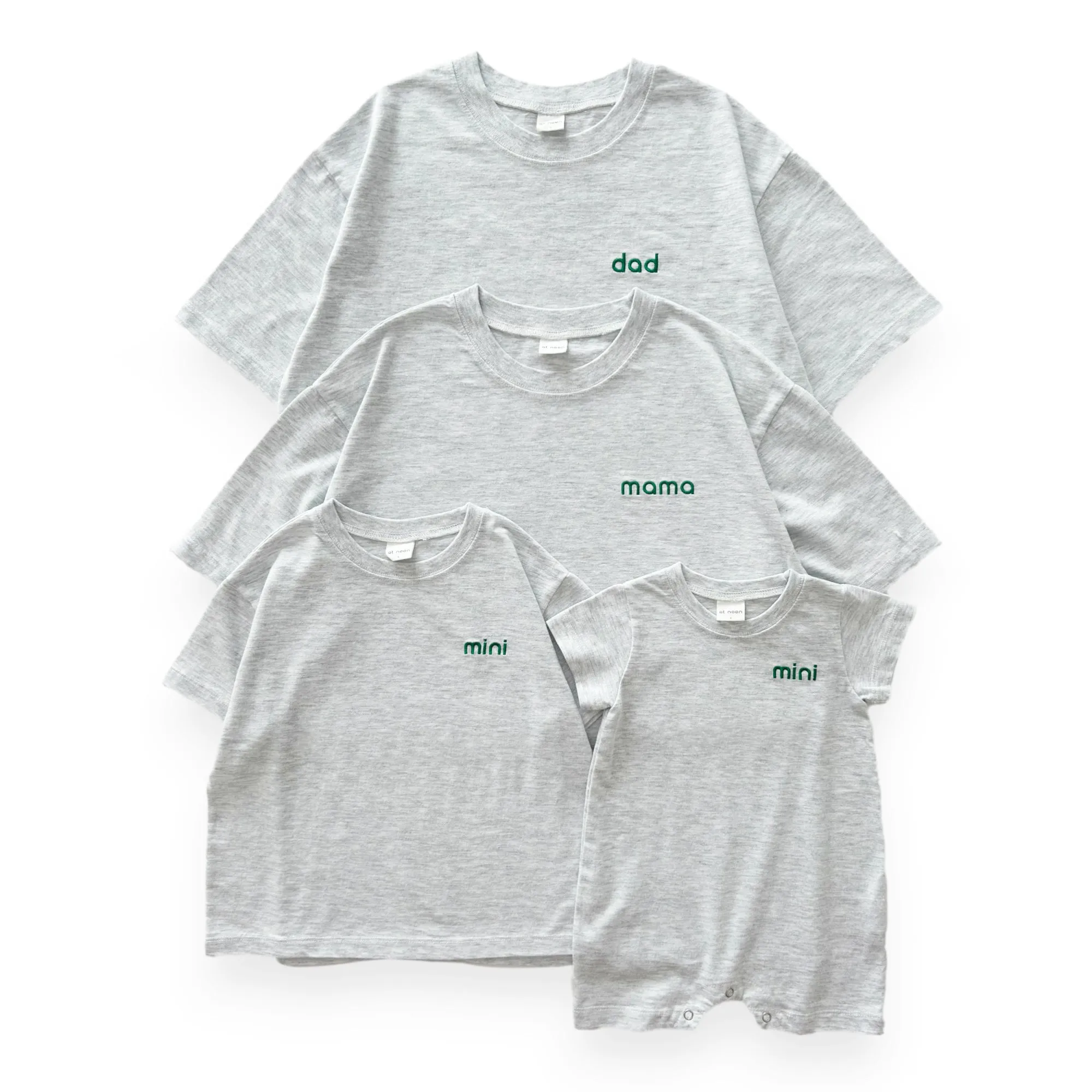 Adult Family Embroidery "dad" T-Shirt - 3 Colors