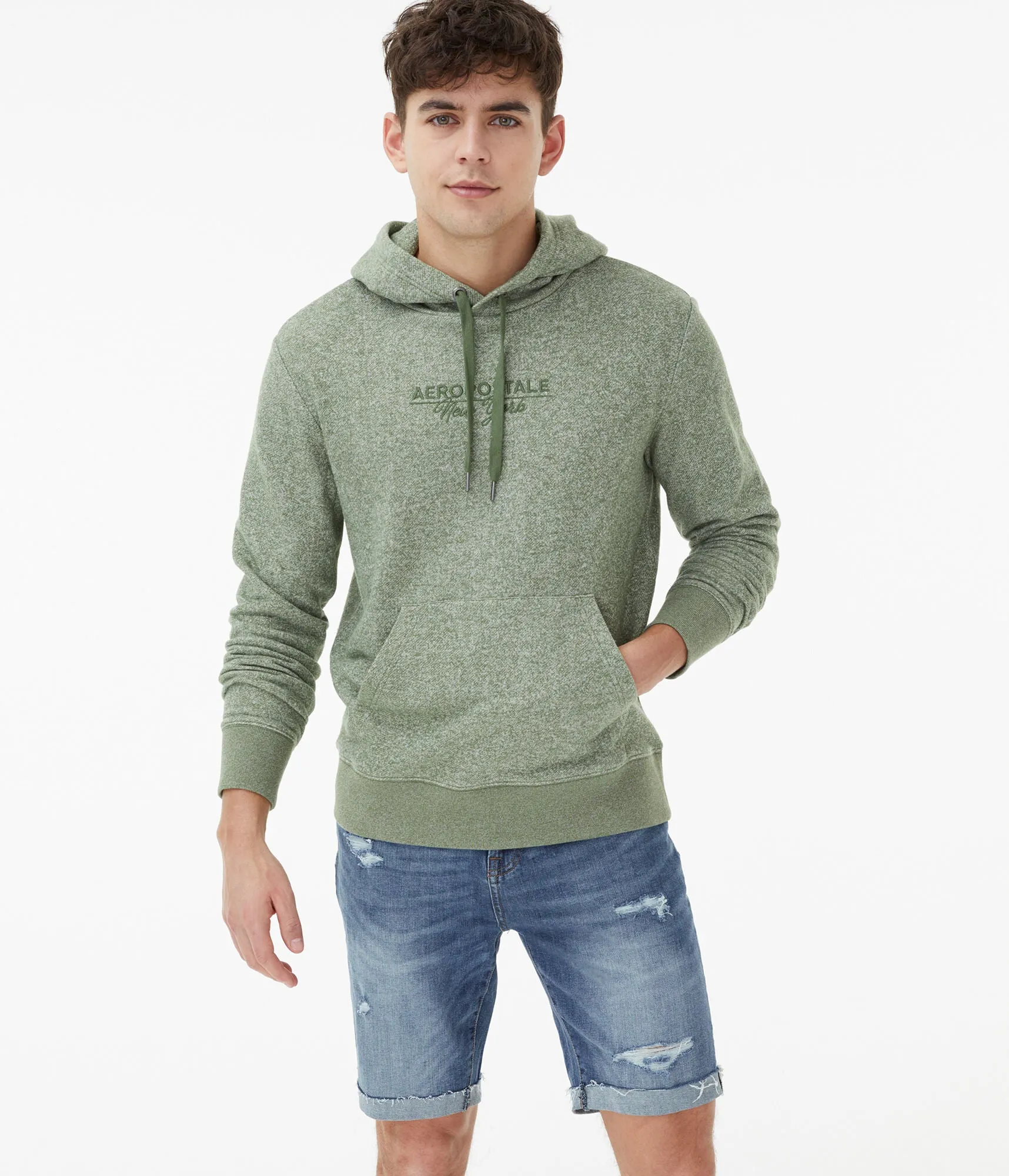 Aeropostale French Terry Pullover Hoodie