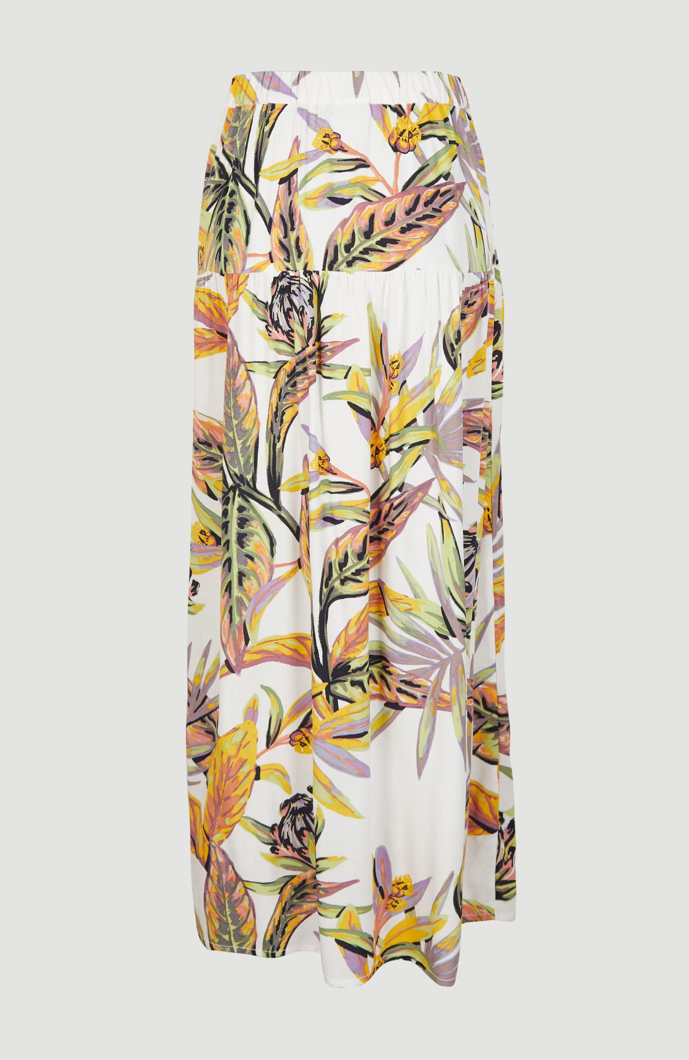 Alofa Maxi Skirt | White Tropical Flower