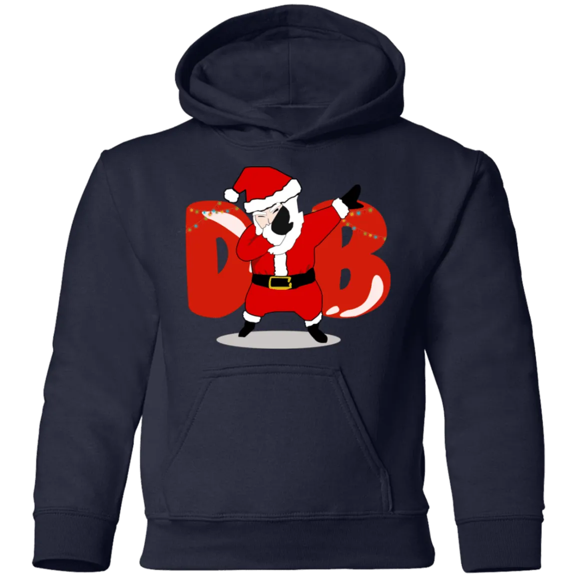 Amusing Dabbing Santa Youth Pullover Hoodie