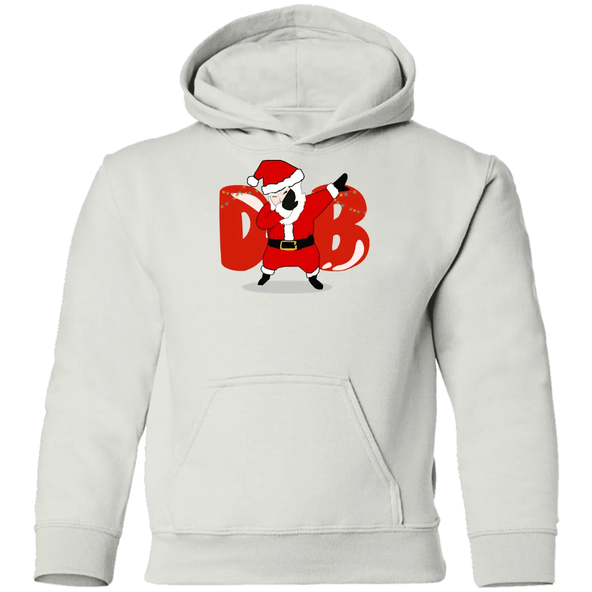 Amusing Dabbing Santa Youth Pullover Hoodie