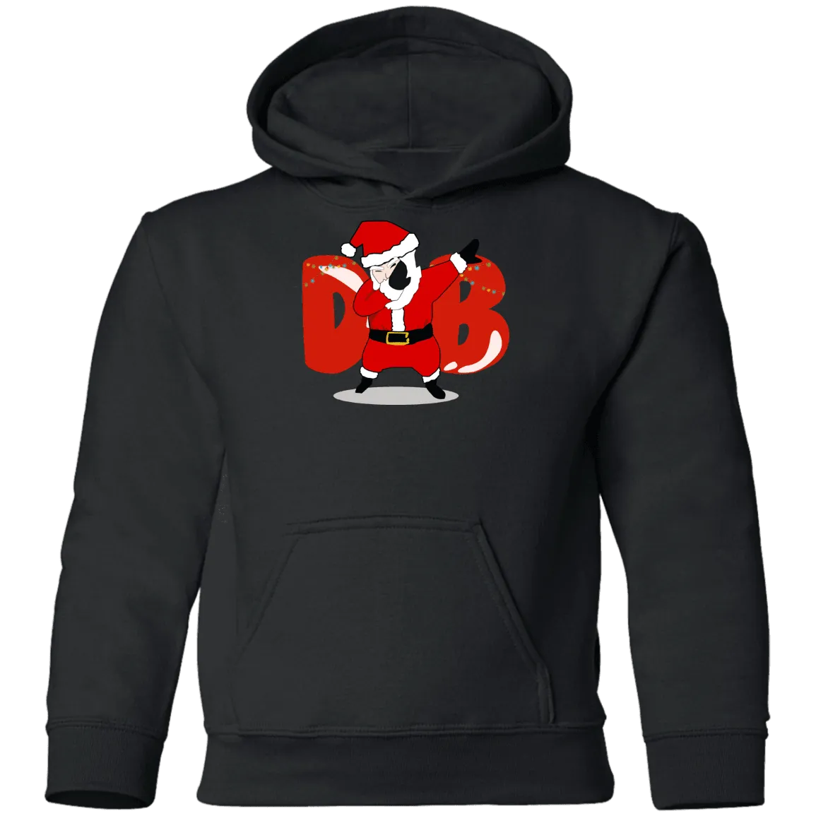 Amusing Dabbing Santa Youth Pullover Hoodie