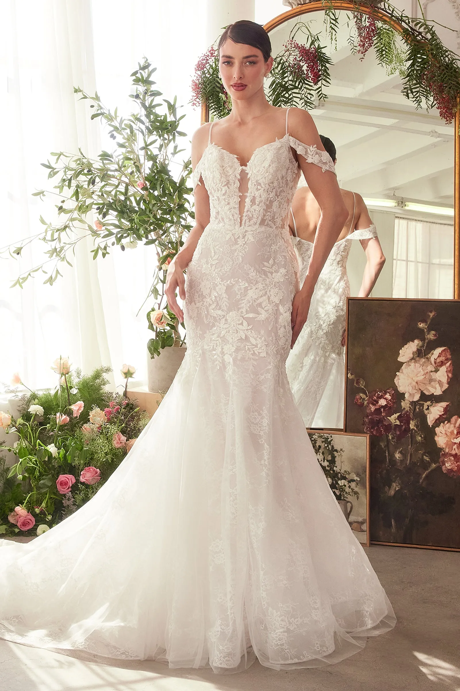 ANDREA & LEO WL051 Fitted Lace Mermaid Wedding Dress