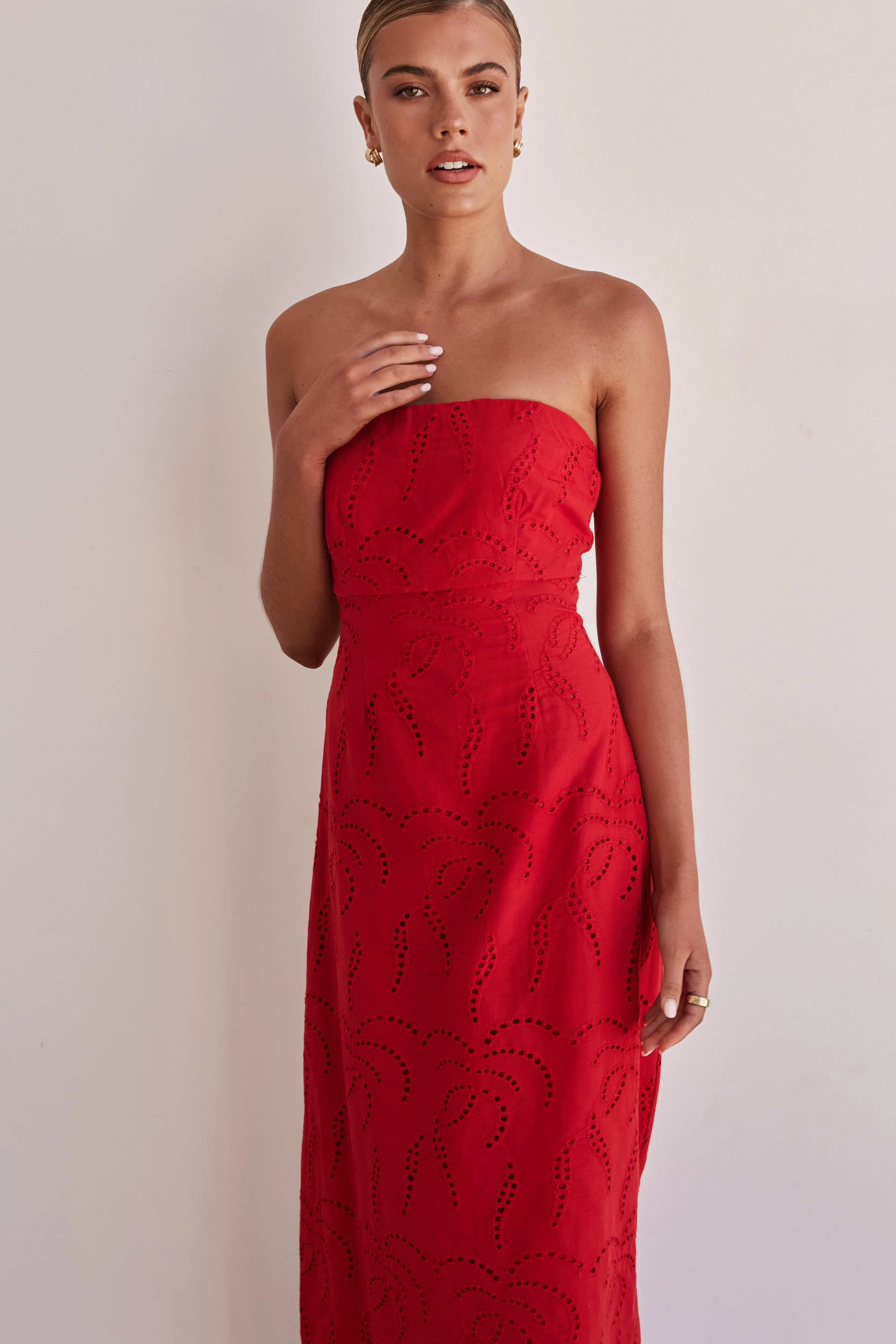 Angelica Maxi Dress (Red)