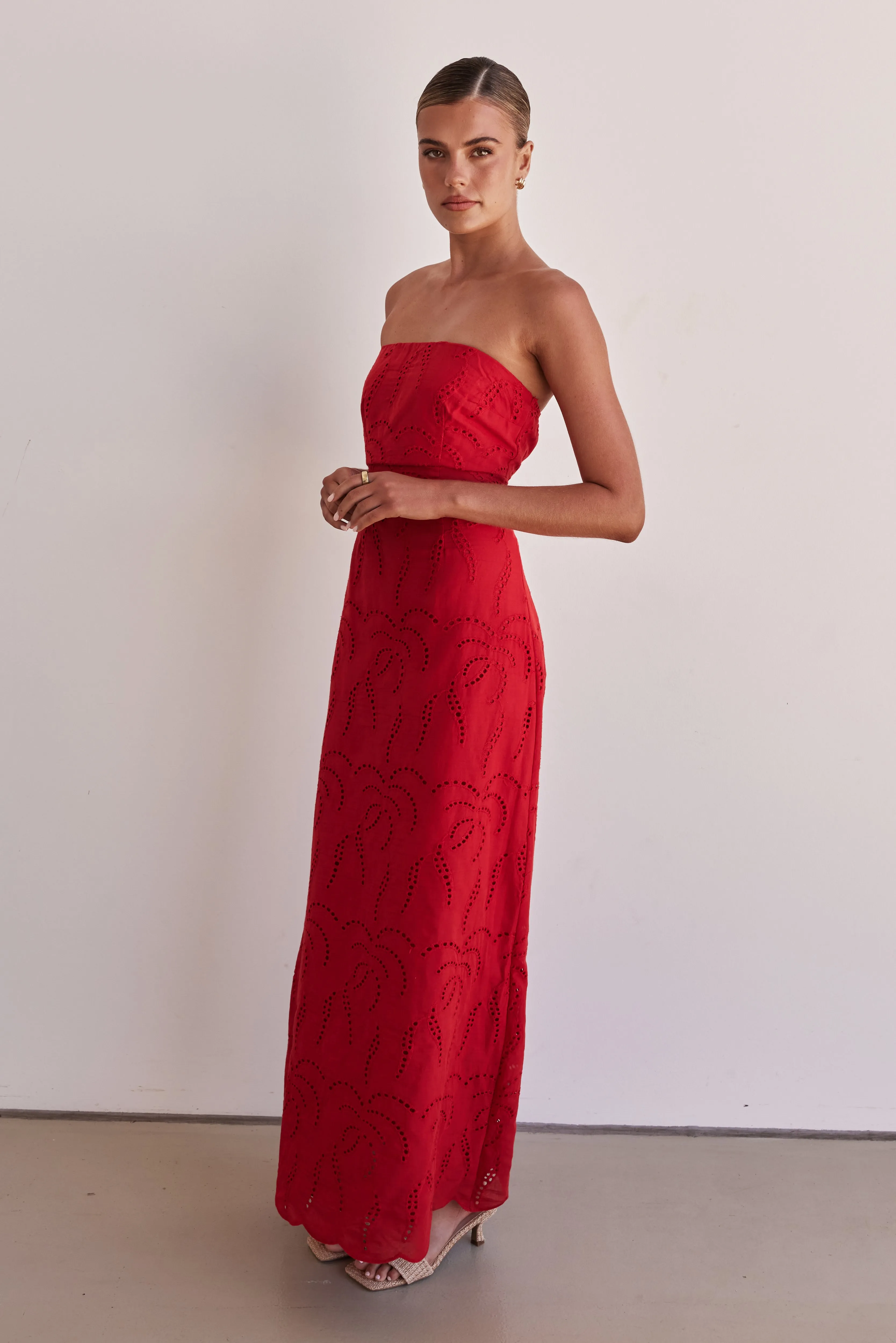 Angelica Maxi Dress (Red)