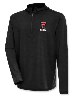 Antigua Texas Tech Double T "Tidy" Alumni Men's Hooded 1/4 Zip Pullover