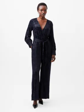 Arya Satin Jacquard Jumpsuit