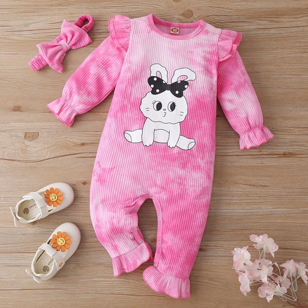 Baby Girl Rabbit Princess Jumpsuit set