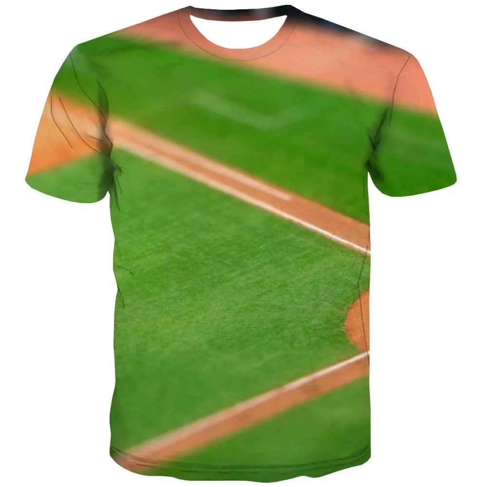 Baseball T shirts Men Stadium T-shirts 3d Game Tshirt Anime White T-shirts Graphic