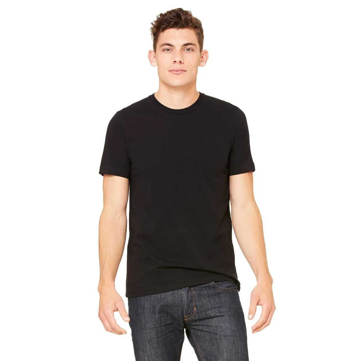 Bella   Canvas Unisex Black Made in the USA Jersey Short-Sleeve T-Shirt