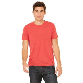 Bella   Canvas Unisex Red Triblend Short-Sleeve T-Shirt