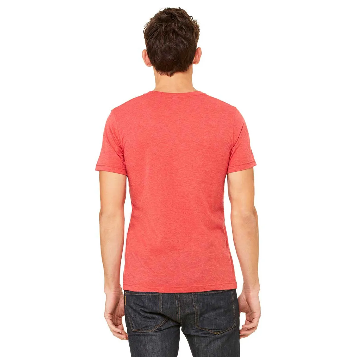 Bella   Canvas Unisex Red Triblend Short-Sleeve T-Shirt