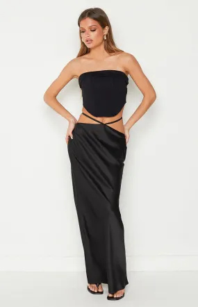 Bethenie Black Maxi Skirt