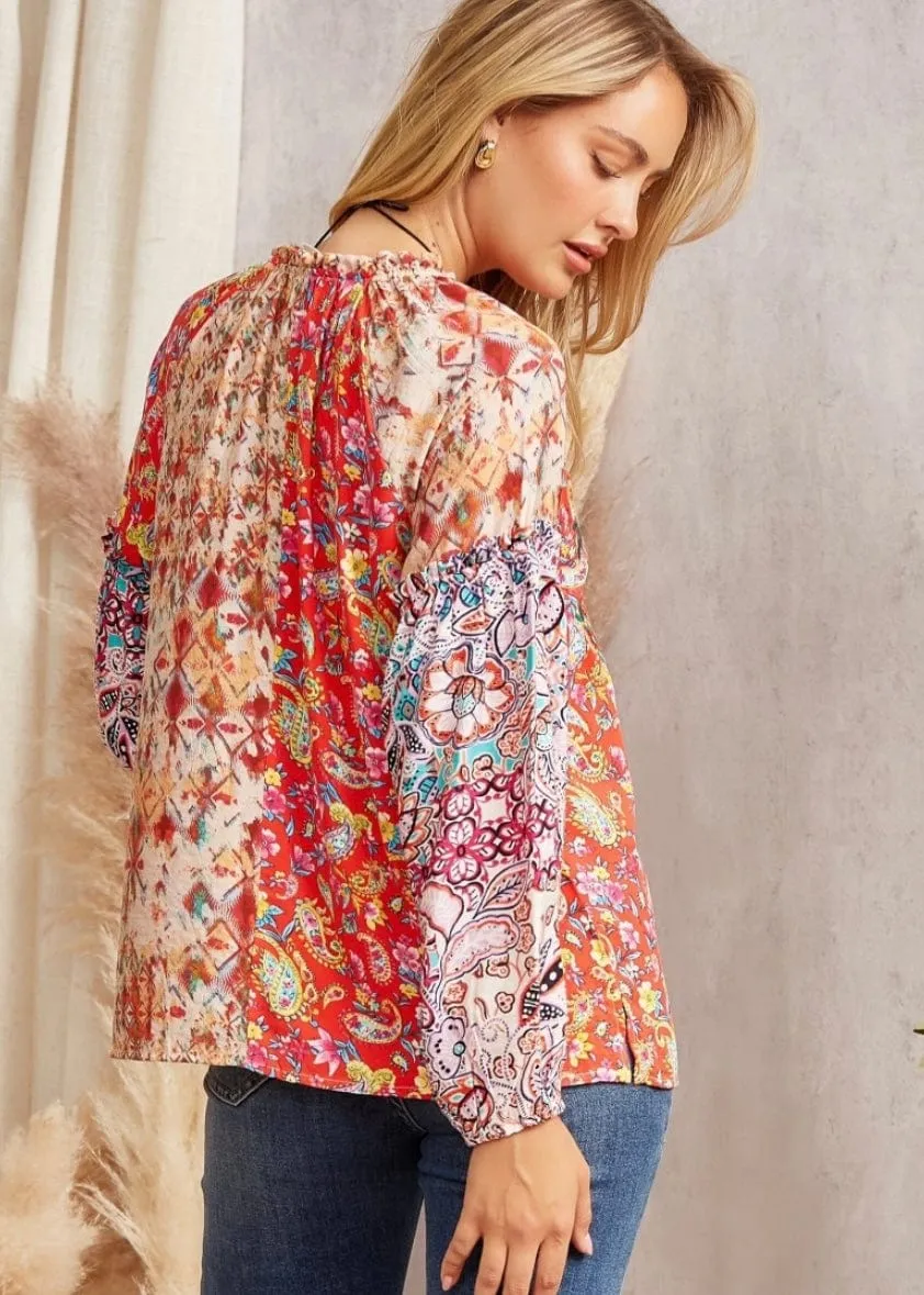 Boho Fall Flourish Top