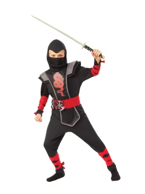 Boys Costume - Red Ninja Boy