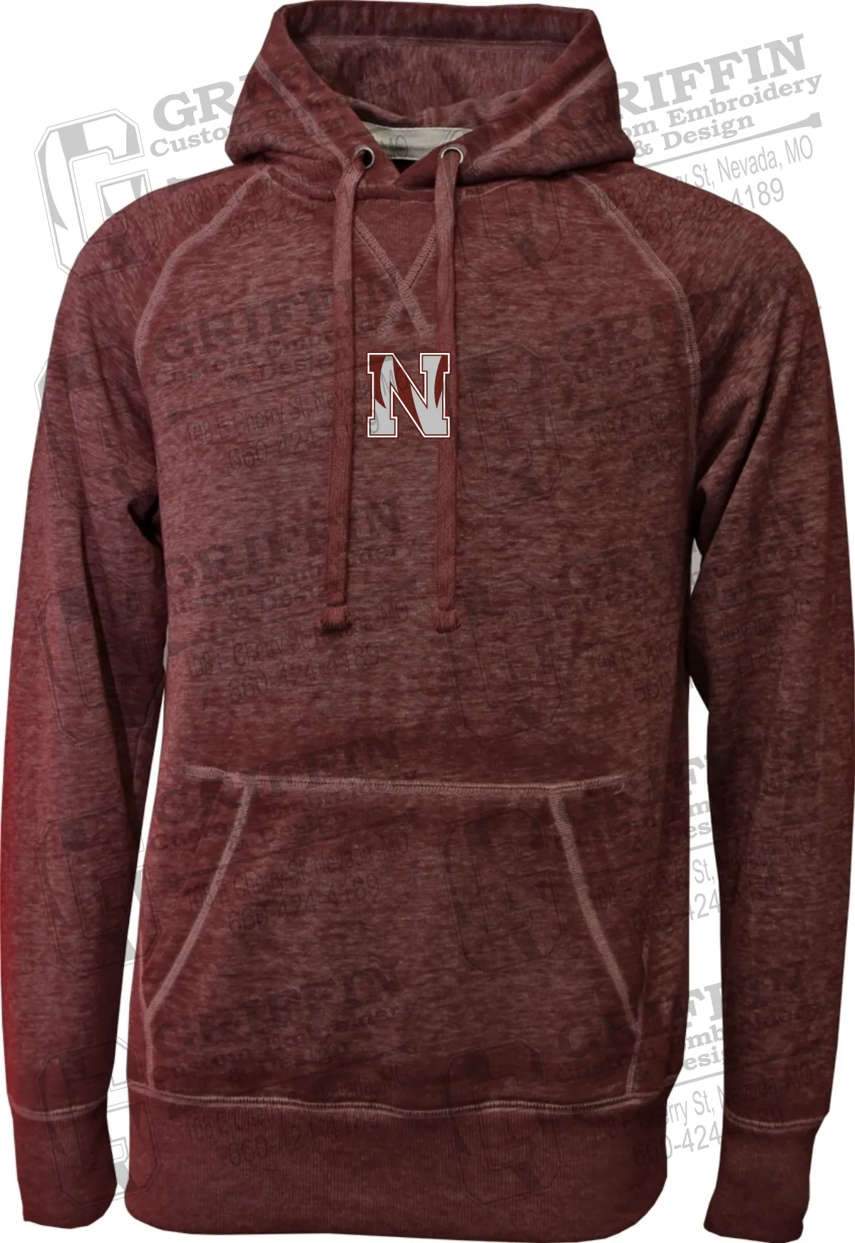 Burnout Fleece Hoodie - Nevada Tigers N Logo