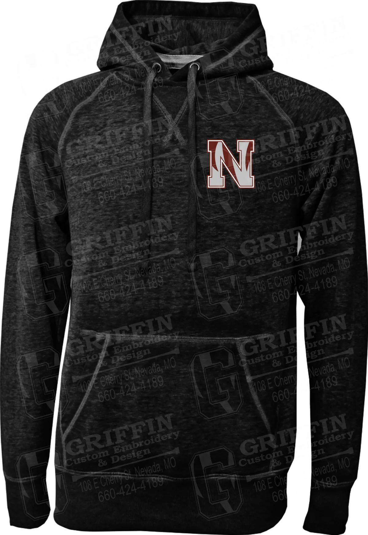 Burnout Fleece Hoodie - Nevada Tigers N Logo