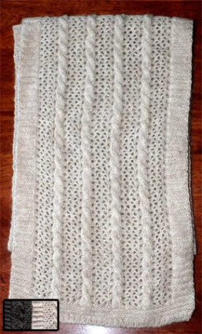 Cable & Lace Scarf