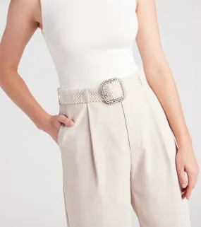 Chic Girl Pearl Statement Belt