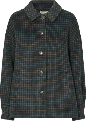 coat wool checkered - checkered-1462