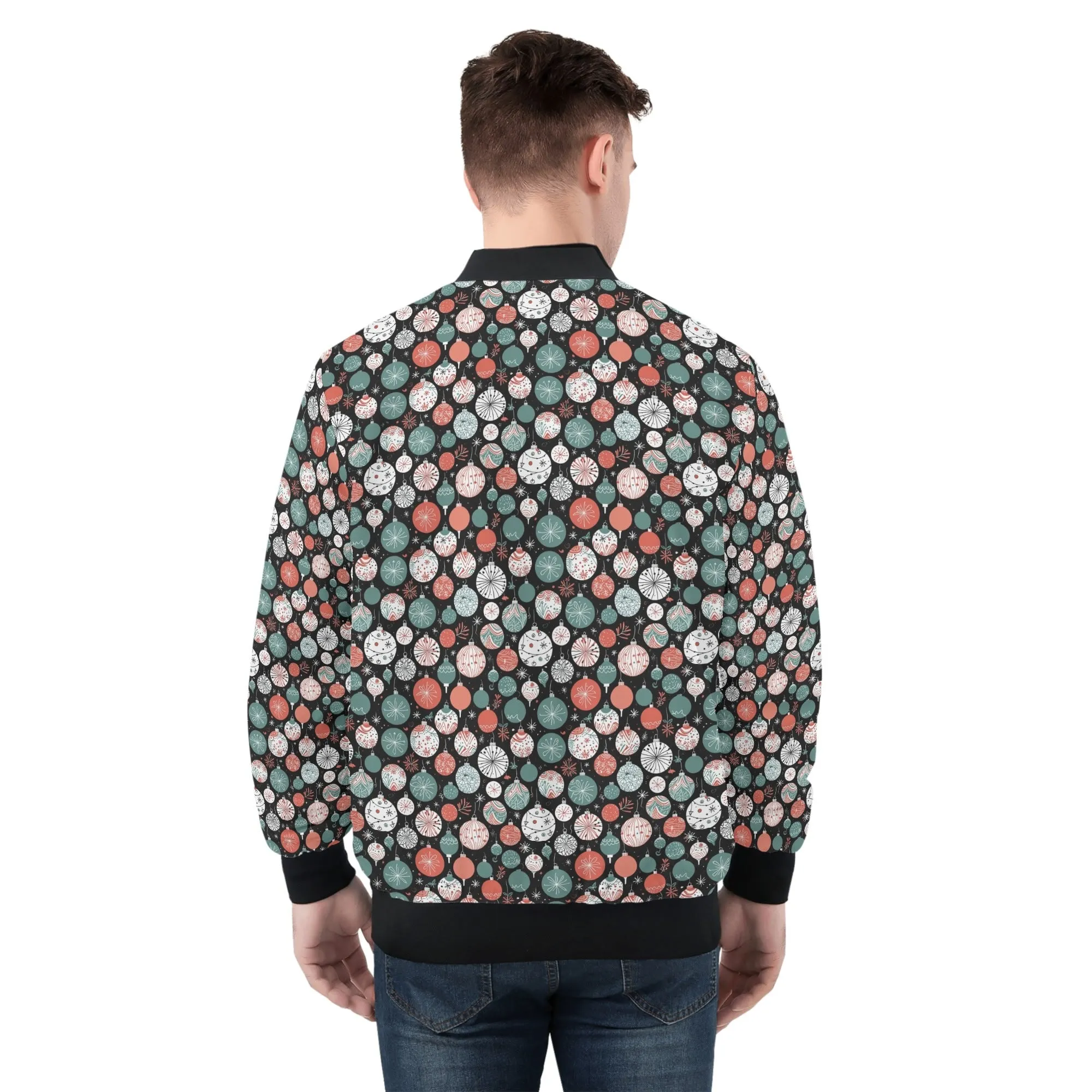 Colorful Ornament Unisex Zip Up Track Jacket