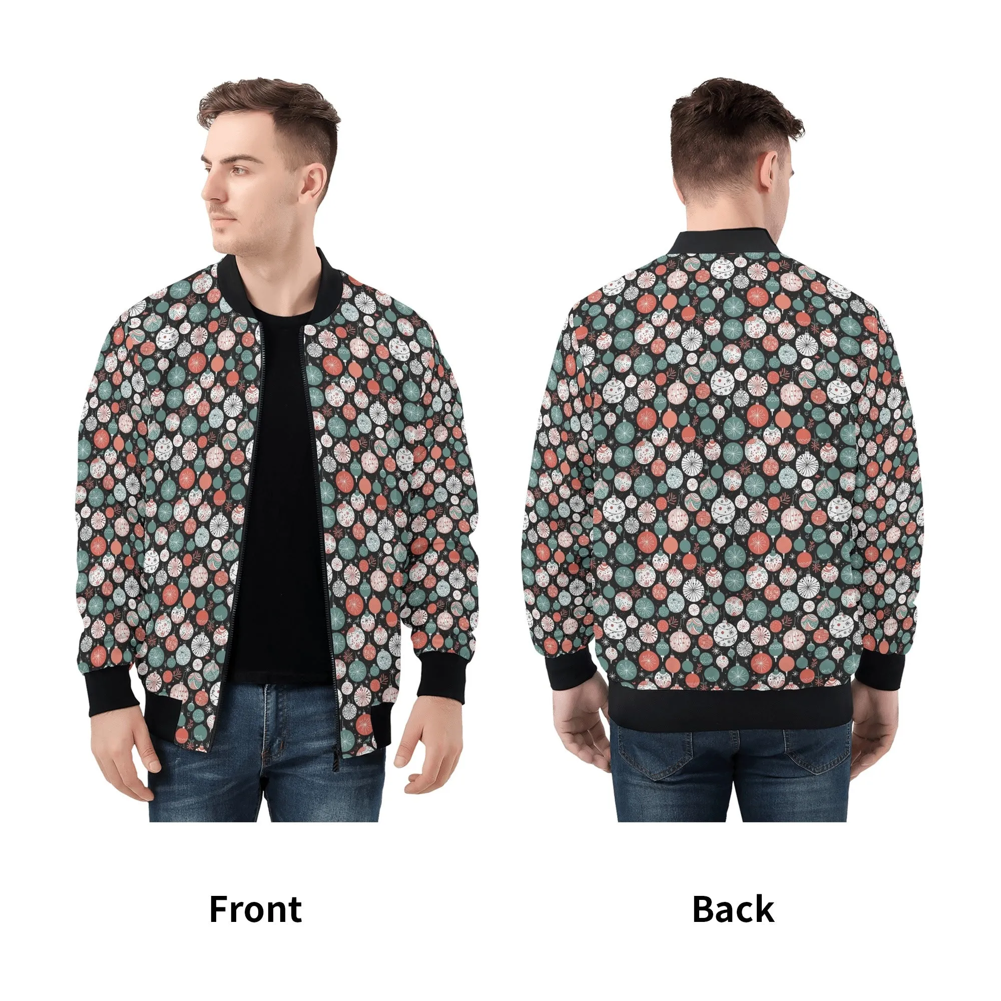 Colorful Ornament Unisex Zip Up Track Jacket