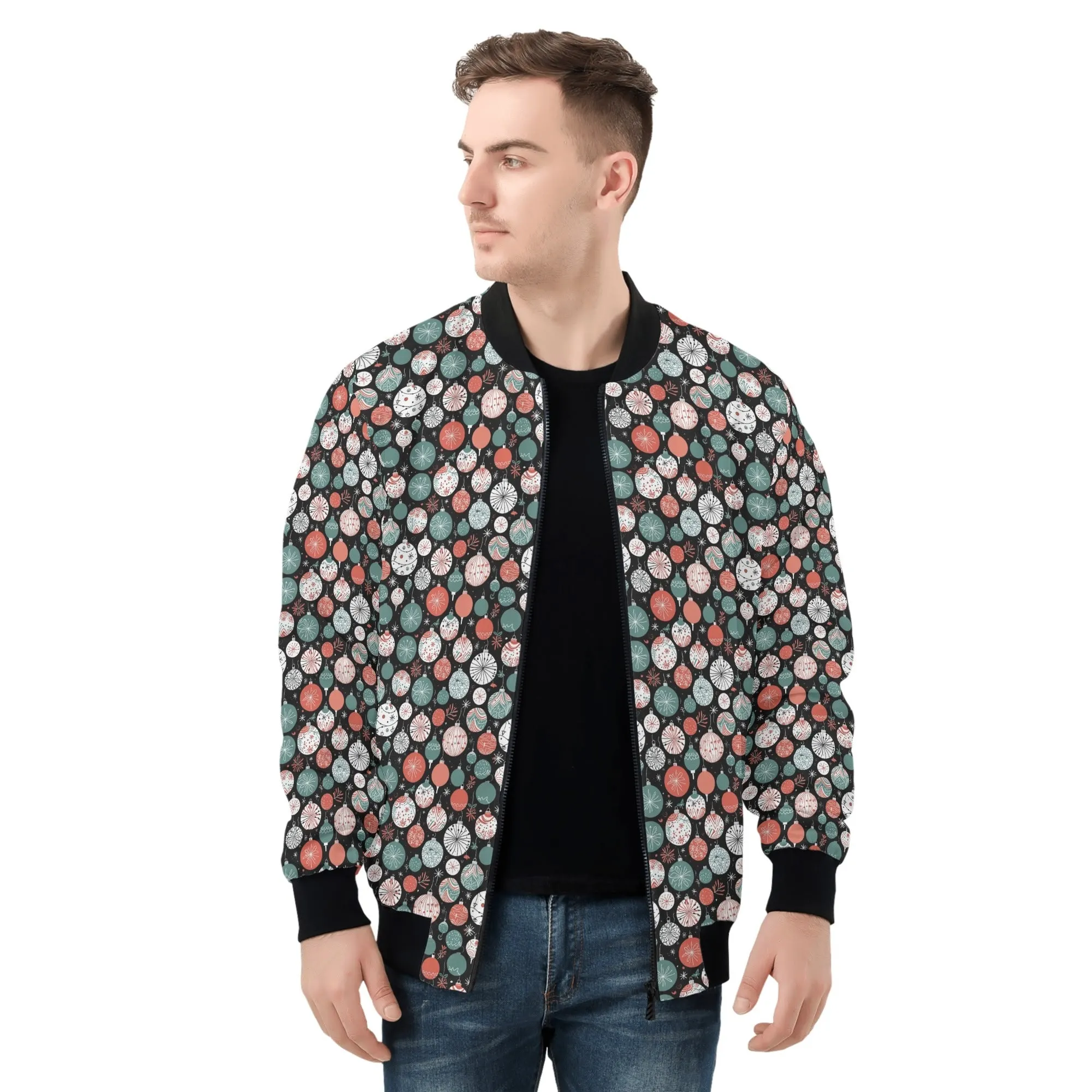 Colorful Ornament Unisex Zip Up Track Jacket