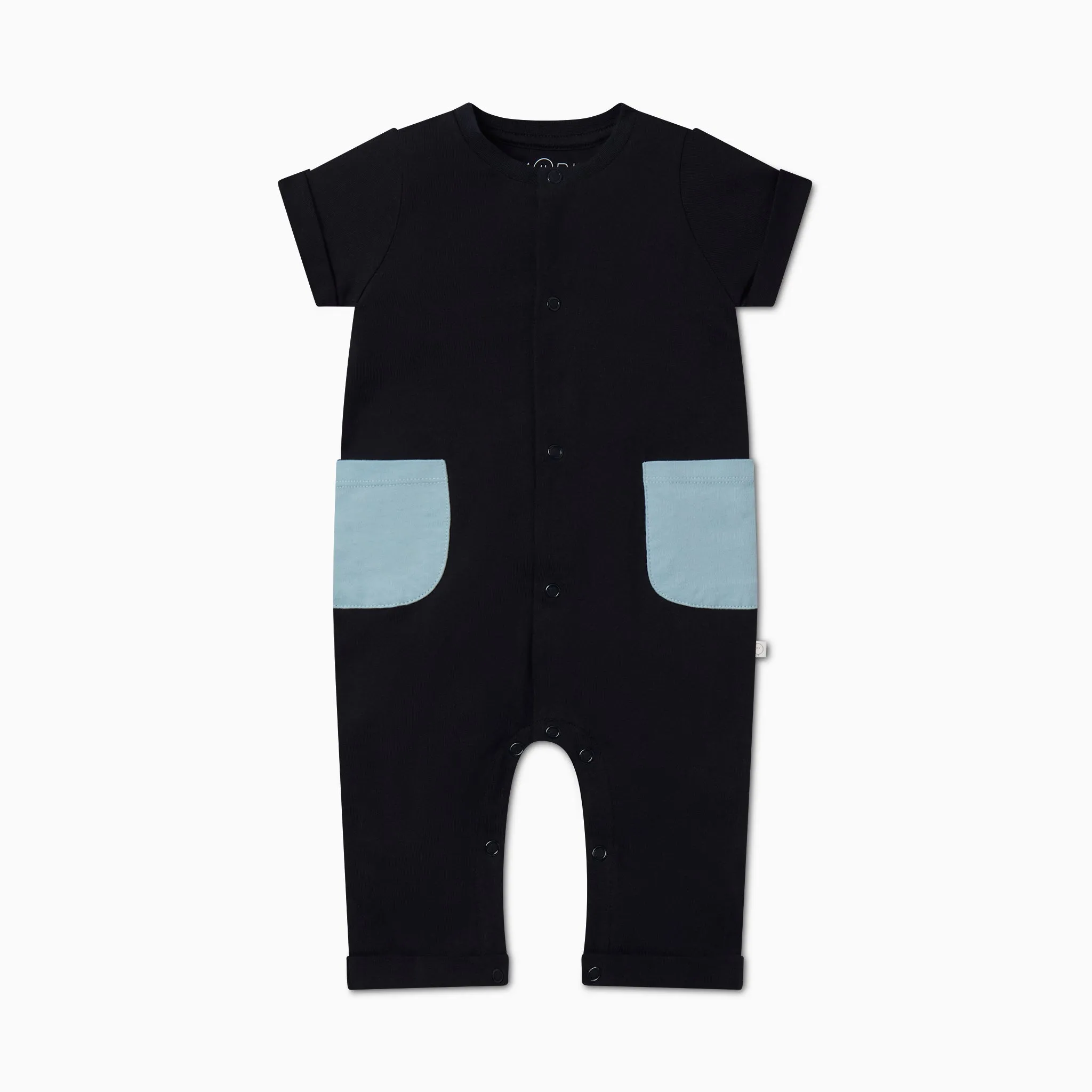 Colourblock Short Sleeve Jumpsuit