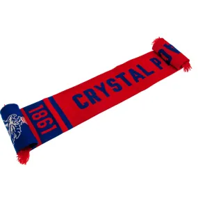 Crystal Palace FC Scarf NR - Red and Blue Jacquard Knit