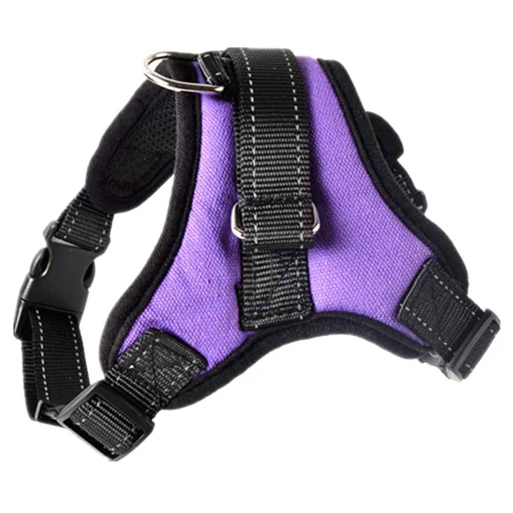 Dog and Cat Adjustable Harness with Leash Reflective and Breathable