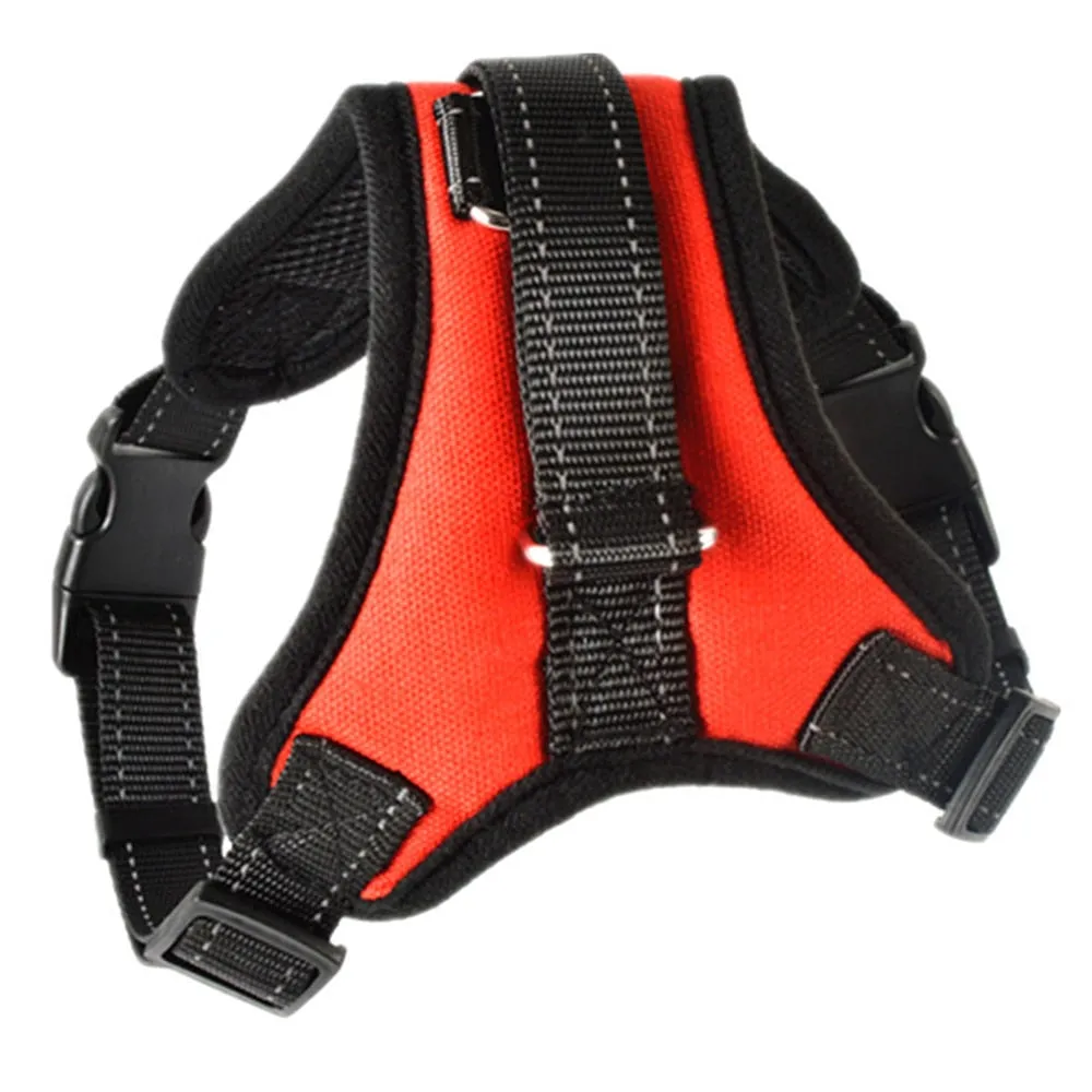 Dog and Cat Adjustable Harness with Leash Reflective and Breathable