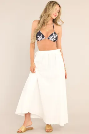 Dreamcatcher White Maxi Cotton Skirt