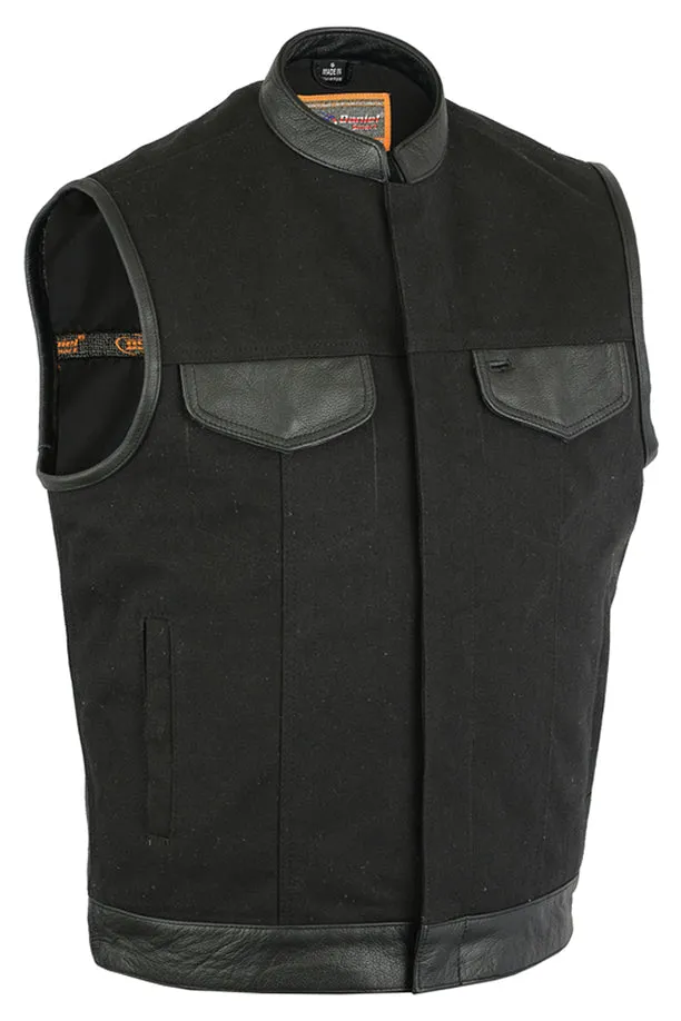 DS685 Men's Canvas & Leather Trim CCW Vest