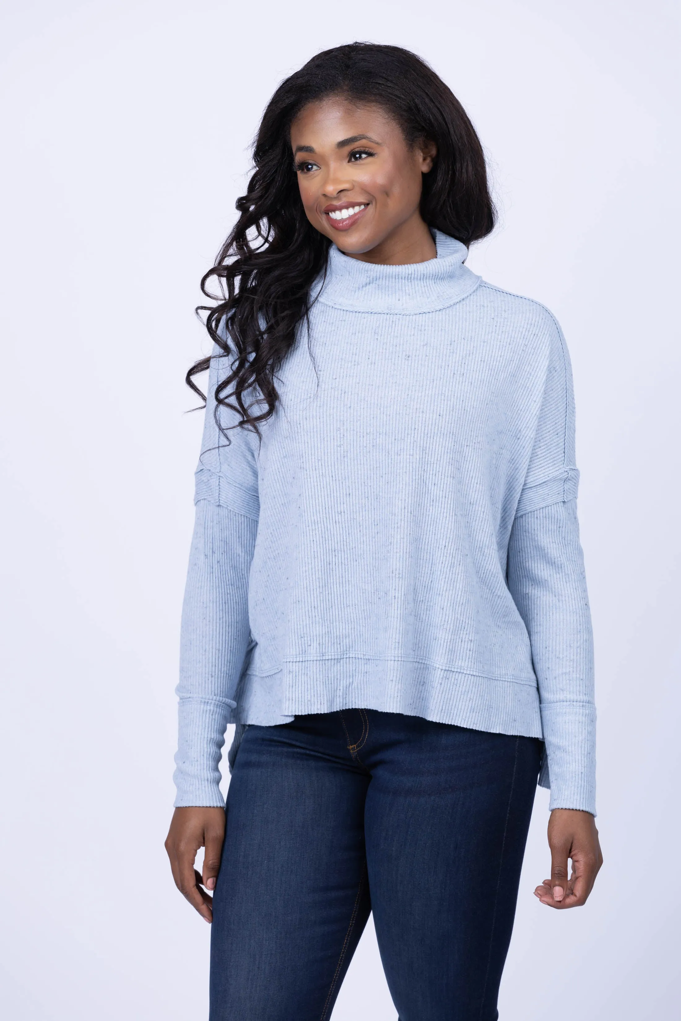 Dylan Whitney Pullover in Powder Blue