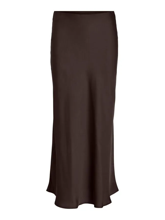 Ellette Midi Skirt - Coffee Bean