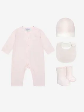 Emporio Armani Baby Girls Cotton Romper Gift Set (4 Piece)