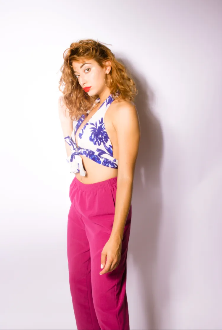 “Epic Rendezvous” floral print crop top