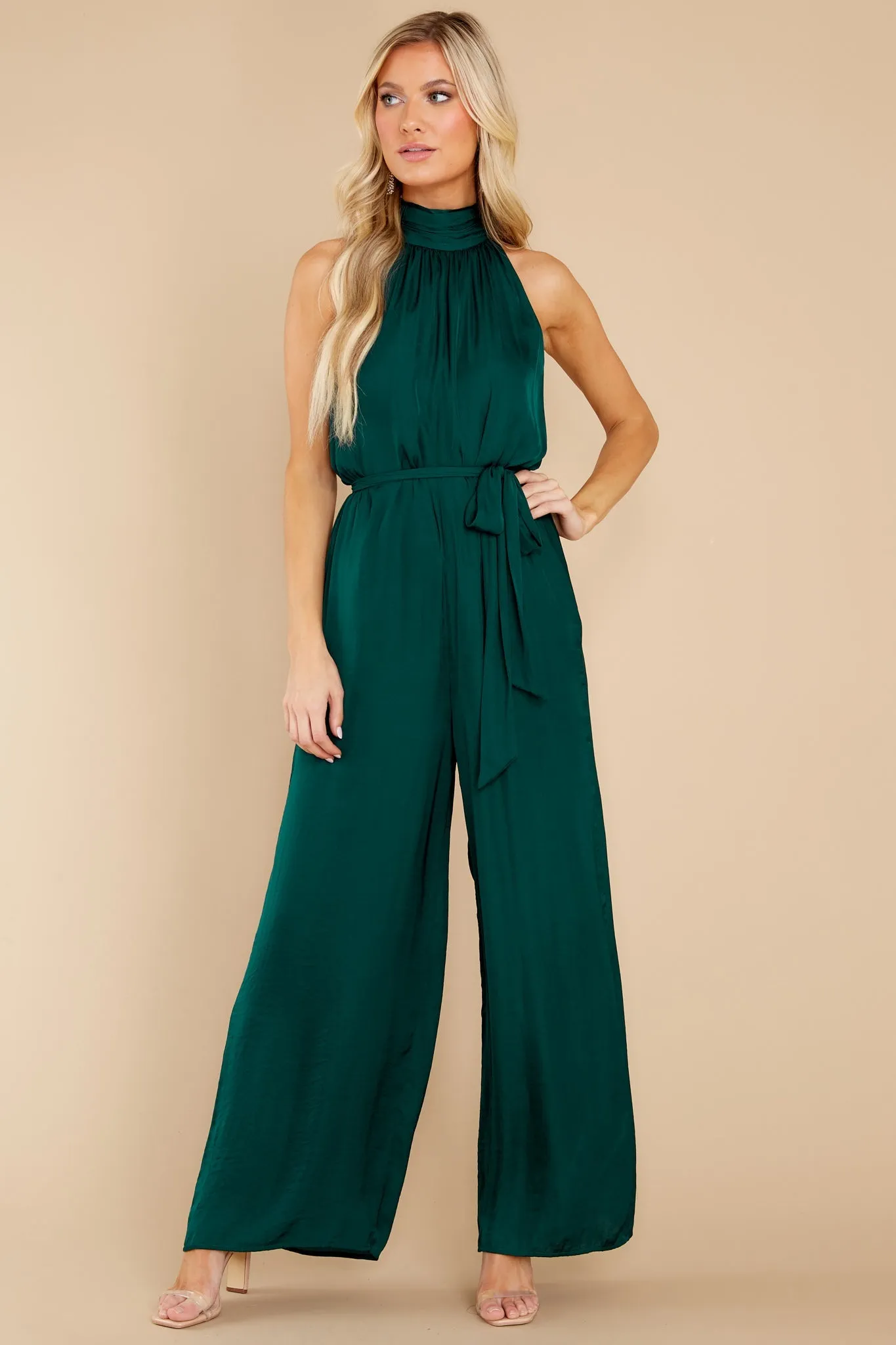 Fancy Fantasies Hunter Green Jumpsuit