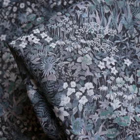 Faria Flower Grey - Liberty Sycamore Linen