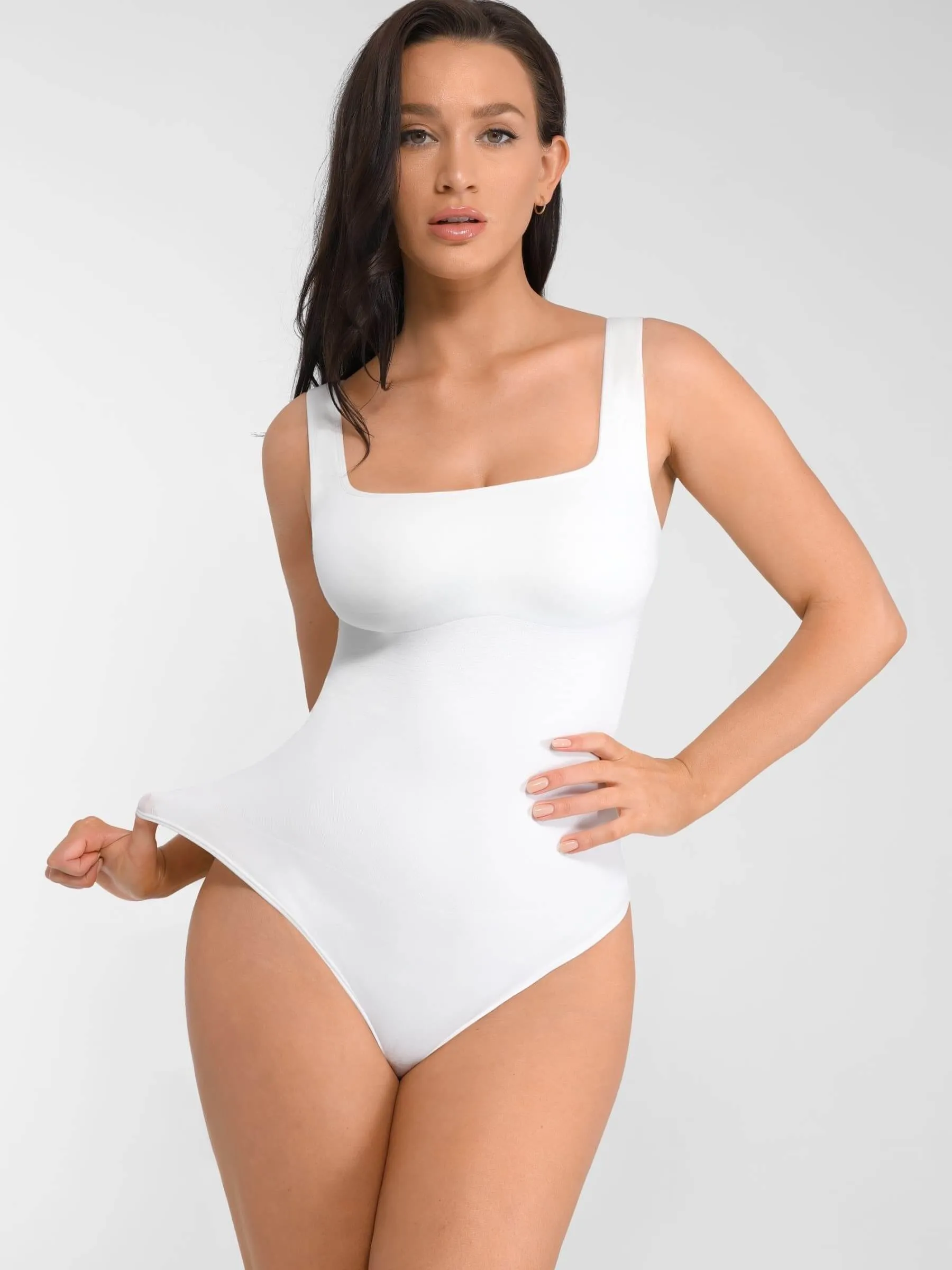 Feelingirl Seamless Tummy Control Thong Bodysuit