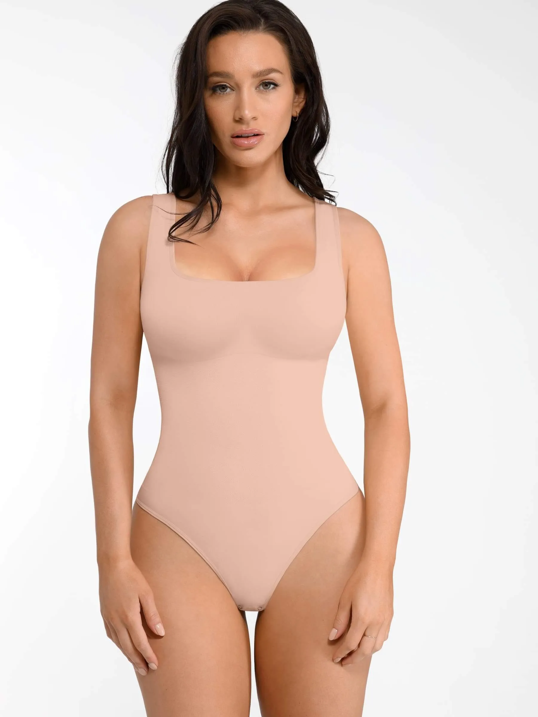 Feelingirl Seamless Tummy Control Thong Bodysuit