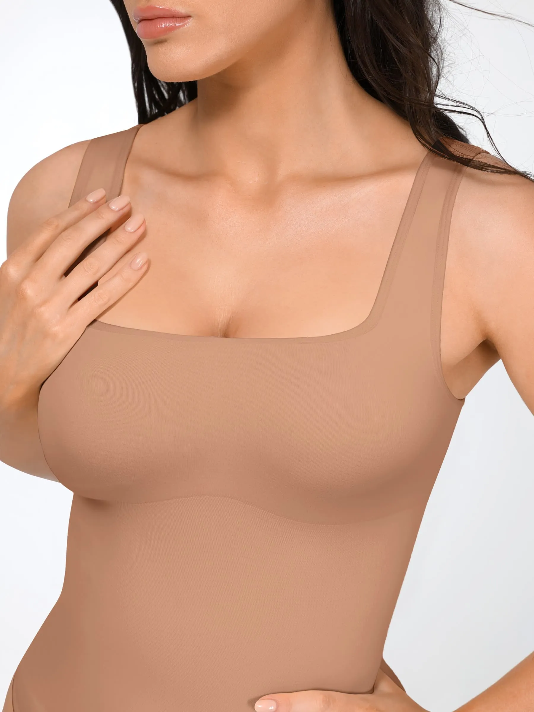 Feelingirl Seamless Tummy Control Thong Bodysuit