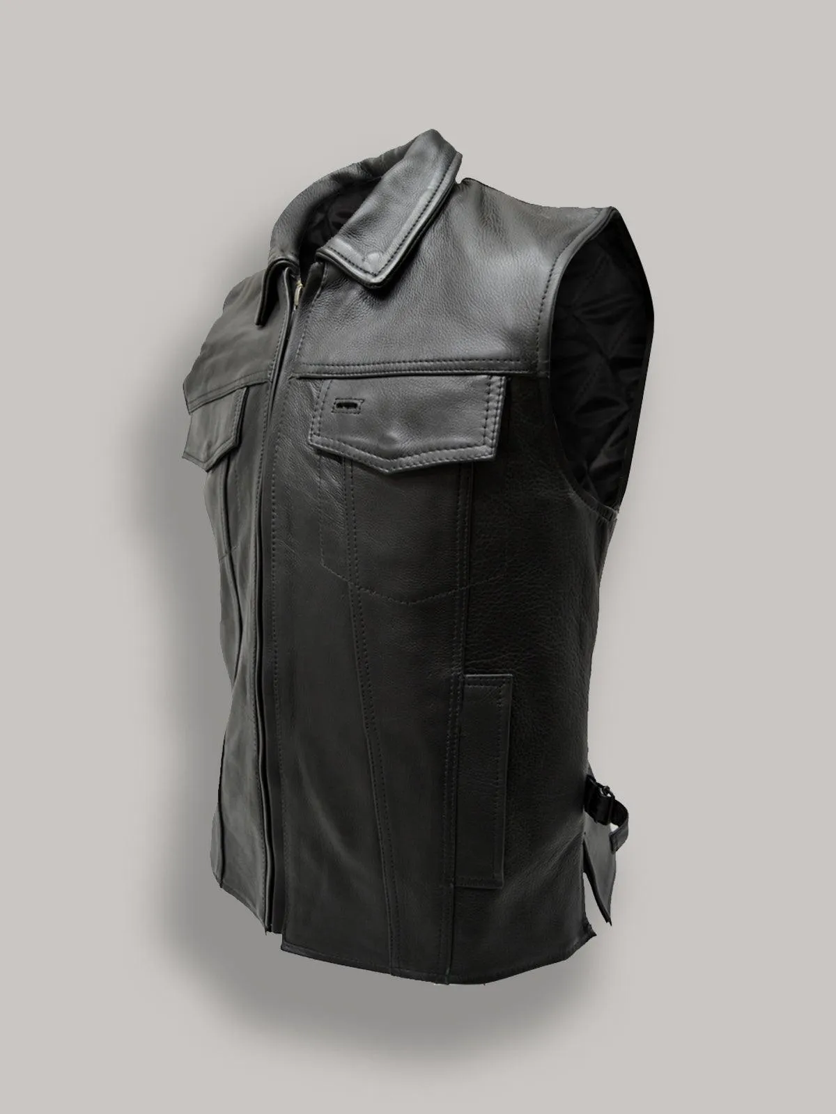 Fight Club Leather Vest for Men