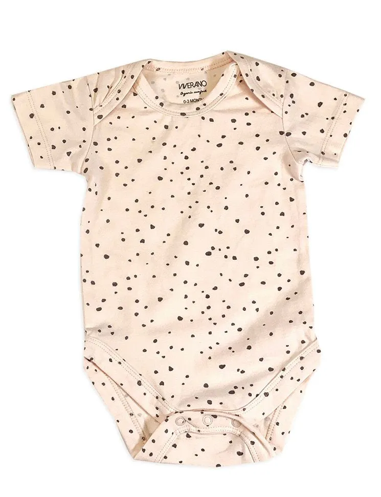 Florence Dot Short Sleeve Bodysuit -(2 Colors)