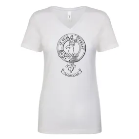 Fraser of Lovat Clan Crest Ladies Ouline T-Shirt