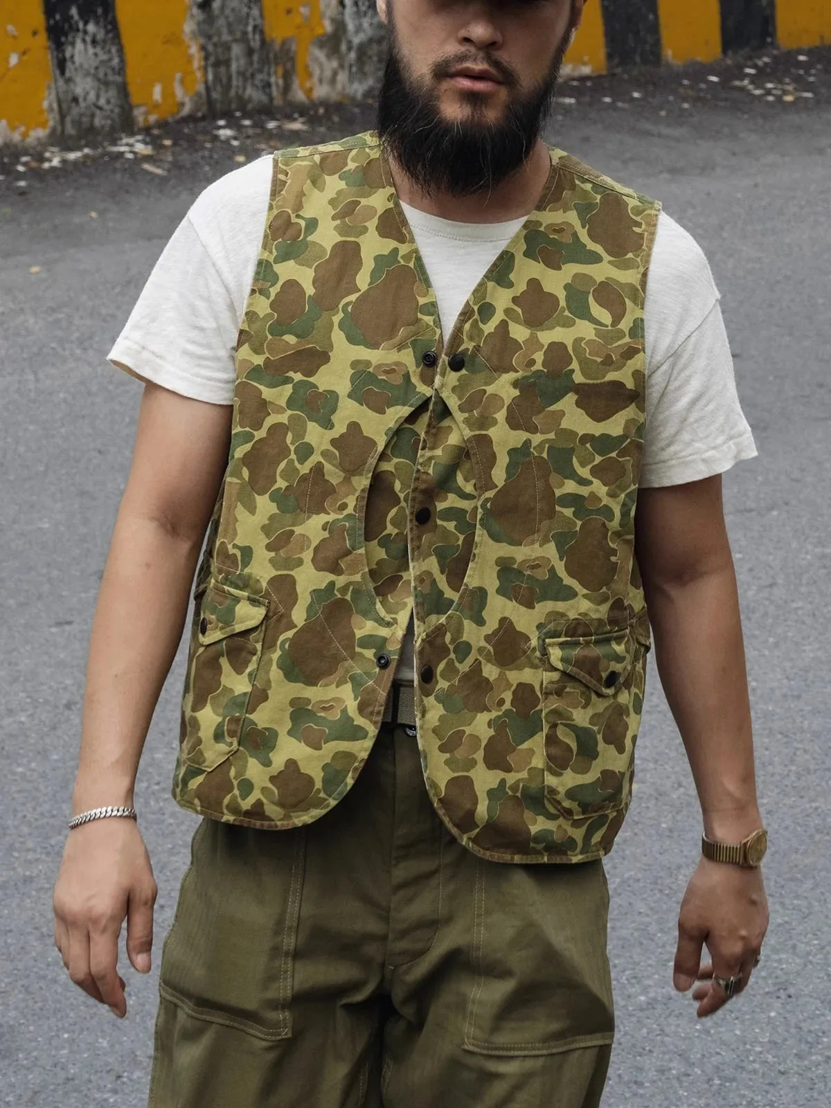 Frog Skin Camo Assault Vest Military Game Pocket Hunting Waistcoat