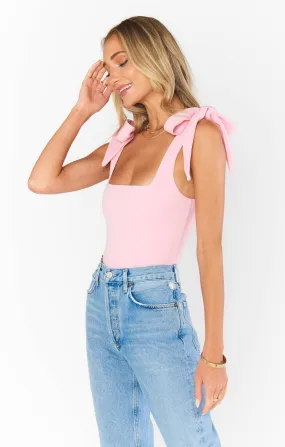 Gidget Bodysuit ~ Pink Stretch