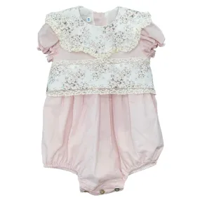 Girls Cotton Floral Romper